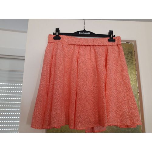 Jupe Courte Doublée Camaïeu Orange T40
