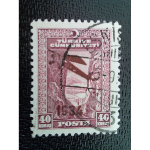 Timbre Turquie M I 984 Ouverture De La Ligne Aérienne Ankara-Istanbul 1934 ( 7812 )