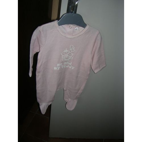 Grenouillère 3 Mois 80% Coton,20% Polyester.