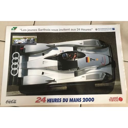 24h Du Mans - 2000 - Audi - 40x60cm - Affiche / Poster Envoi En Tube