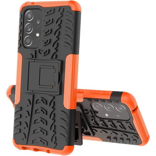 Coque Pour Samsung A33 5g Protection Militaire Shockabsorption Et Antirayures Amovible 2 En 1 Coque De Samsung Galaxy A33 5g. Hyun Orange