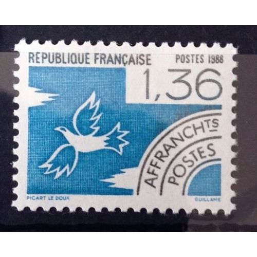 Préoblitéré 4 Eléments - L'air 1,36 (Impeccable N° 198) Neuf** Luxe (= Sans Trace De Charnière) - France Année 1988 - N10894