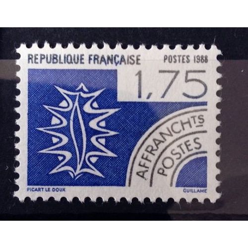 Préoblitéré 4 Eléments - L'eau 1,75 (Impeccable N° 199) Neuf** Luxe (= Sans Trace De Charnière) - France Année 1988 - N10895