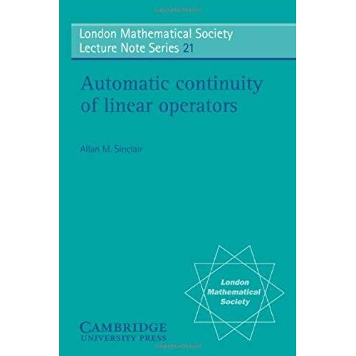 Automatic Continuity Of Linear Operators