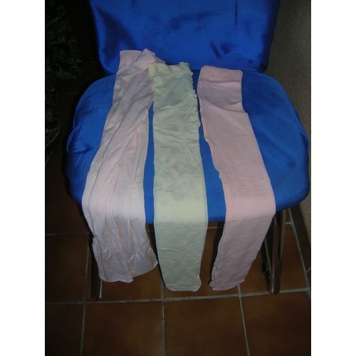 Lot De 3 Collants Fins 9/12 Ans.