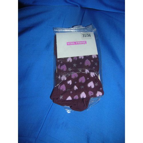 Collants Fins Vynil Fraise 31/34.