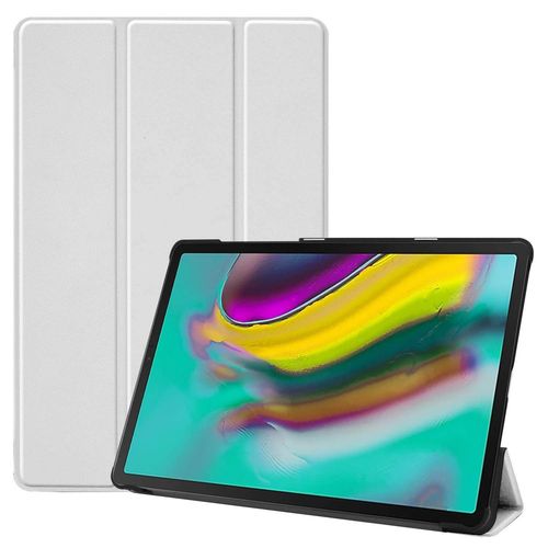 Etui Samsung Galaxy Tab S5e 10.5 2019 Wifi - 4g/Lte Smartcover Pliable Blanc Avec Stand - Housse Coque De Protection Galaxy Tab S5e 10.5 T720 / T725 - Accessoires Tablette Pochette Smart Case !