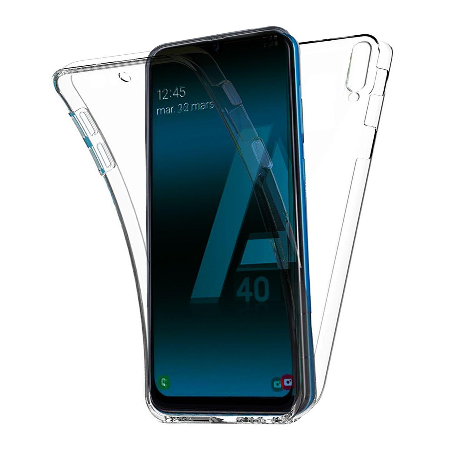 Samsung Galaxy A40 Coque 360 degres Protection integrale arriere PC Case et Avant TPU Transparente Smartphone Accessoires Pochette Exceptional Case Rakuten