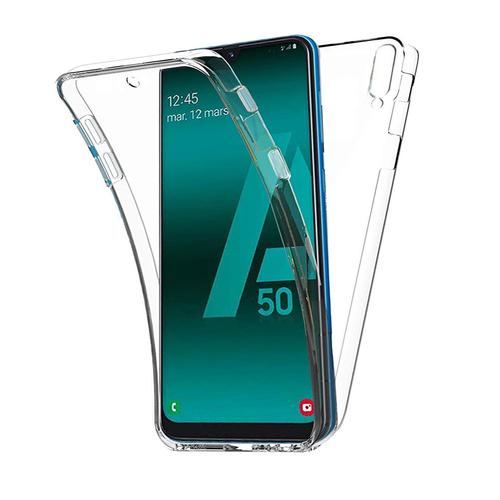 Coque Samsung Galaxy A50 Protection Intégrale 360 Degrés Arrière Pc Dure Et Écran Avant Tpu Antichoc Transparente Smartphone - Accessoires Pochette Exceptional Case !