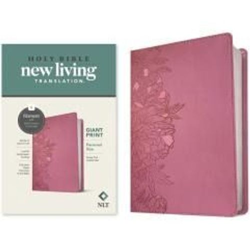 Nlt Personal Size Giant Print Bible, Filament Enabled Edition (Red Letter, Leatherlike, Peony Pink)