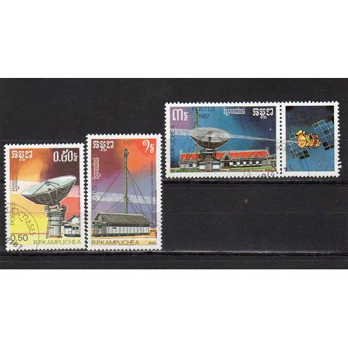 Timbres-Poste Du Kampuchéa (Télécommunications)