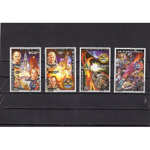 Timbres-Poste Du Laos (Coopération Spatiale U.S.A.-U.R.S.S.)