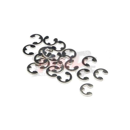 Z241, Lot 20 Circlips 2,5mm Argent Hpi Racing-Hpi Racing