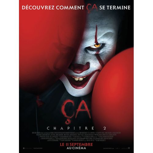 Ça, Chapitre 2 / Deux - Affiche Originale De Cinéma - Format 40x60 Cm - Un Film De Andy Muschietti Avec James Mcavoy, Jessica Chastain, Jay Ryan, Bill Hader, Isaiah Mustafa, It Chapter Two - 2019