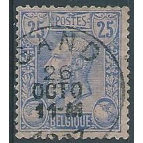 Roi Léopold 2 Belgique 1885 N° 48 Bleu