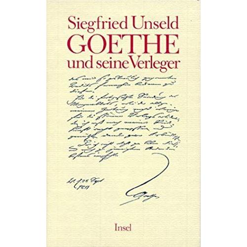 Goethe Und Seine Verleger