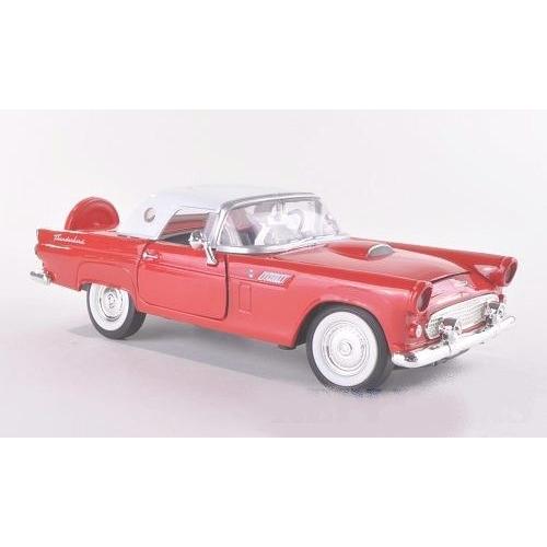 Ford Thunderbird Rouge/Blanc 1956 1/24 Motormax-Motormax