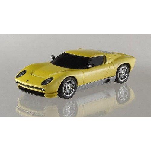 Lamborghini Miura Jaune Concept Car 2007 1/43 Hotwheels Elite-Hotwheels Elite