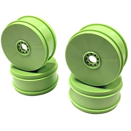 'kyosho Ifh006kg Dish Wheel (4 Piece), Fluorescent Green'