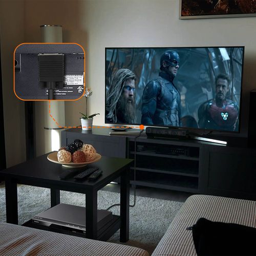 Câble Vidéo VGA Mâle vers Peritel Mâle 1.8m, LinQ - Noir