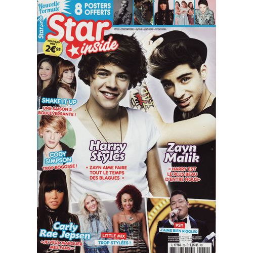 Star Inside / 01-2013 N°22 : One Direction (4p) - Robert Pattinson (2p) - Taylor Swift (2p)