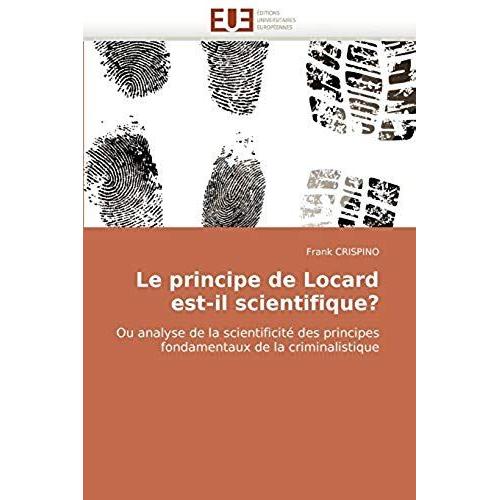 Le Principe De Locard Est-Il Scientifique?