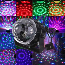 Lumière de scène Disco LED RGB, projecteur Laser à contrôle sonore