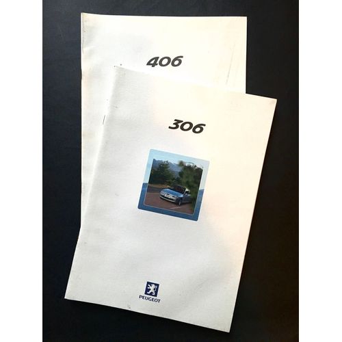 Lot 2 Brochures Publicitaires Automobiles Peugeot - 2000