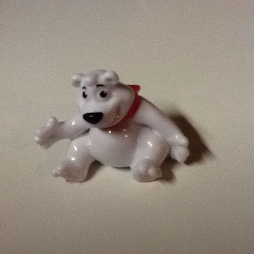 Jouet Kinder Mini Figurine Ours Blanc