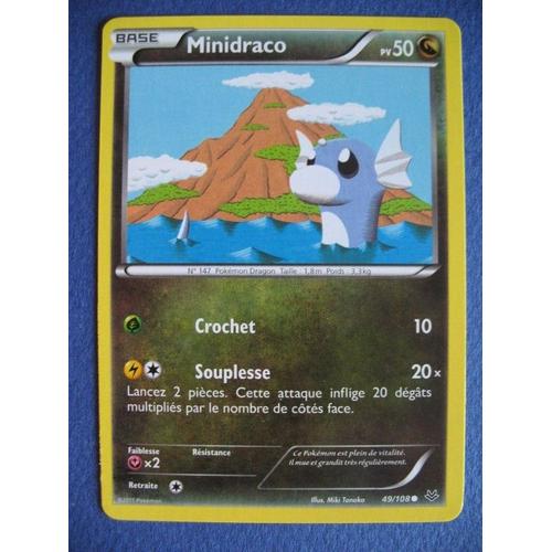 Carte Pokémon - Minidraco - 49/108 - Xy - Ciel Rugissant - 2015 - Scb