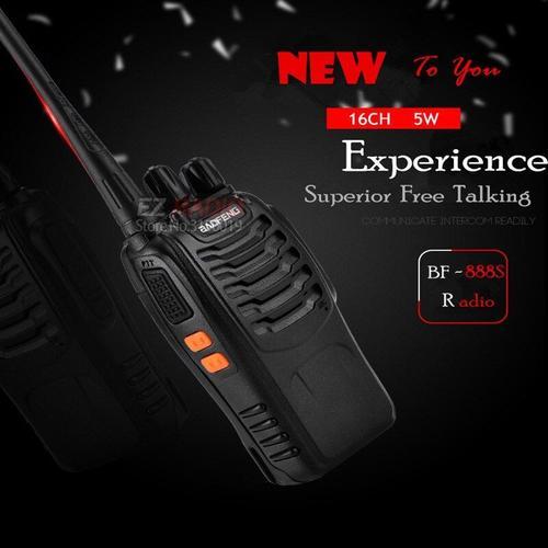 2 pièces Baofeng BF-888S Radio bidirectionnelle Baofeng 888 888 S BF888S Radio Portable Baofeng BF 888 S UHF 16CH talkie-walkie baofeng bf-888S