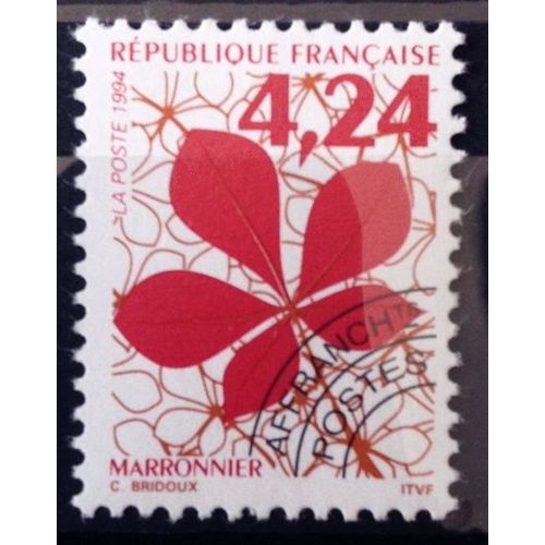 Préoblitéré Feuilles D'arbres - Marronnier 4,24 (Impeccable N° 234) Neuf** Luxe (= Sans Trace De Charnière) - France Année 1993 - N10900