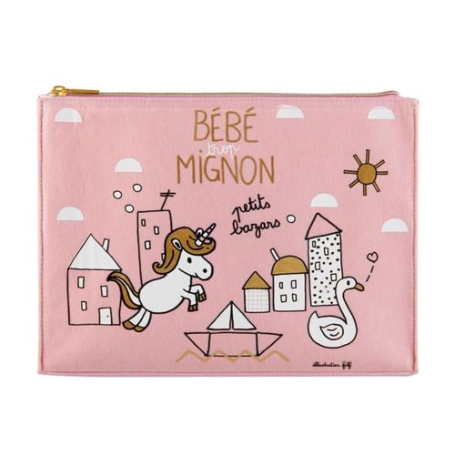Trousse De Toilette Rose Celia Trop Mignon - Derrière La Porte
