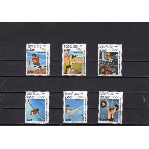 Timbres-Poste Du Laos (Jeux Olympiques DÉté À Los Angeles)