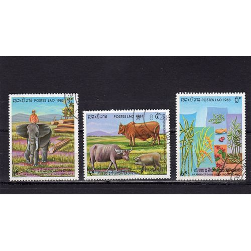 Timbres-Poste Du Laos (8ème Anniversaire De LIndépendance)
