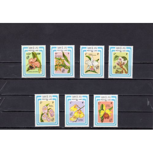 Timbres-Poste Du Laos (Orchidées)