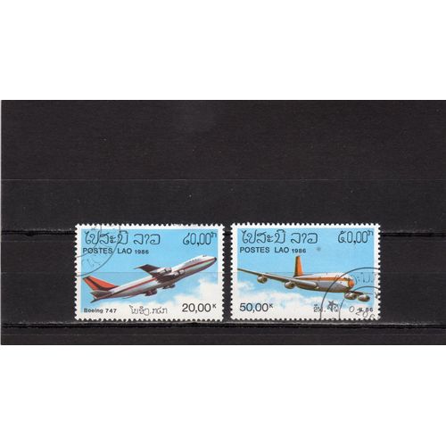 Timbres-Poste Du Laos (Avions De Transports Modernes)