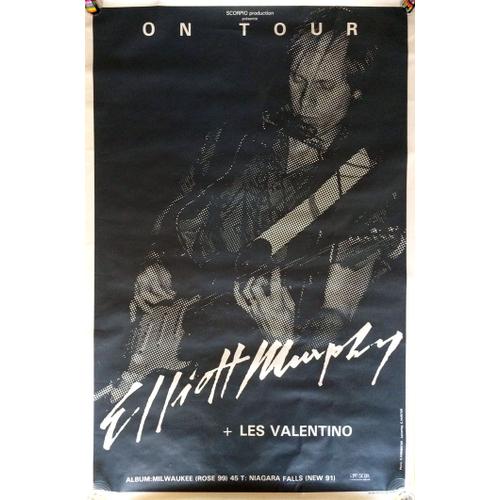 Affiche Elliott Murphy On Tour (Années 80 - 120x80 Cm)