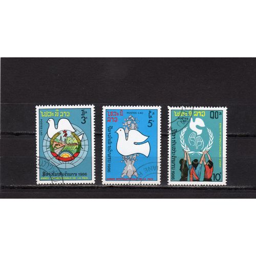 Timbres-Poste Du Laos (Année Internationale De La Paix)