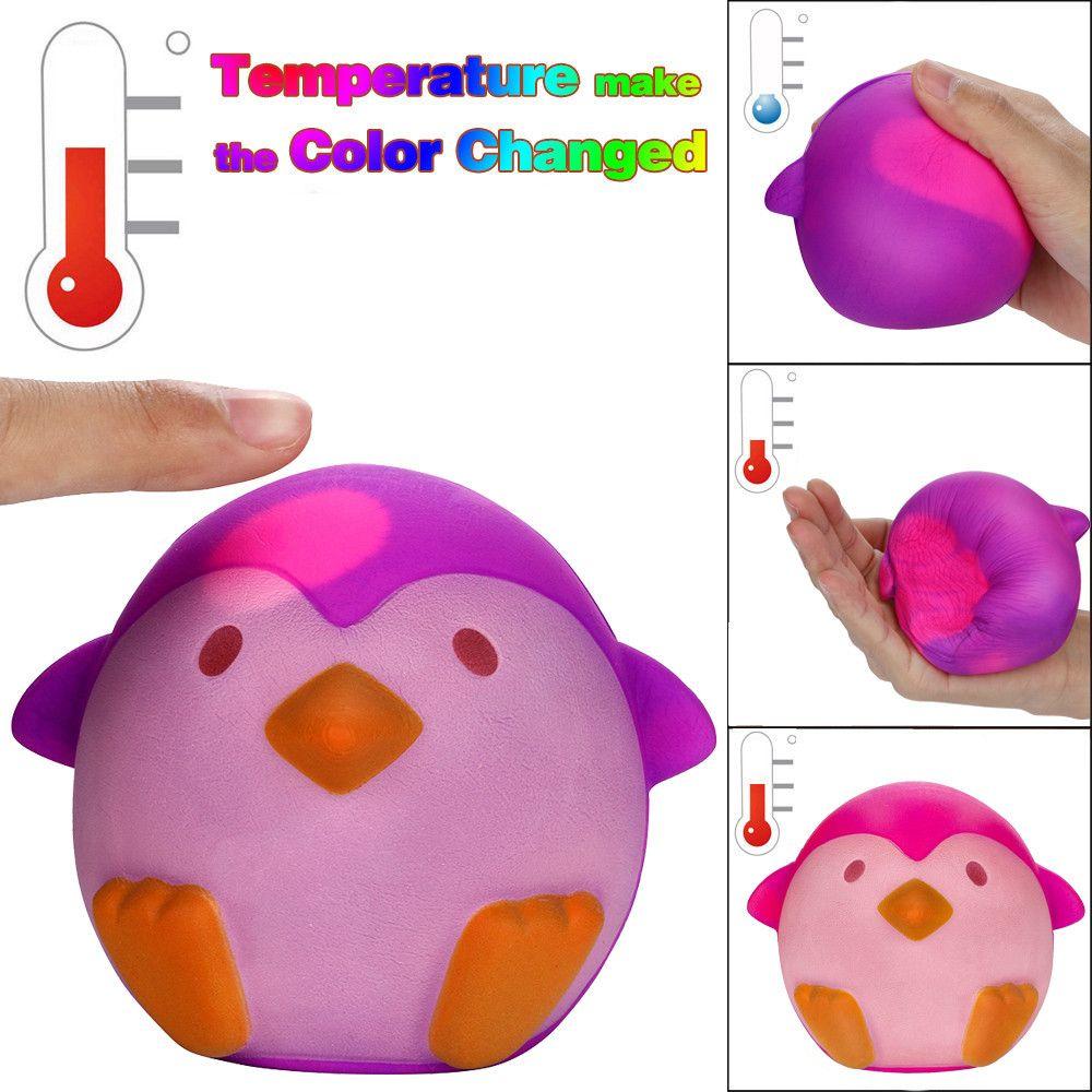 Acheter Mini squishy pingouin rose - anti-stress En Ligne