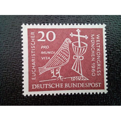 Timbre Allemagne / Rfa Yt 204 Conférence Mondiale Eucharistique 1960 ( 11812 )