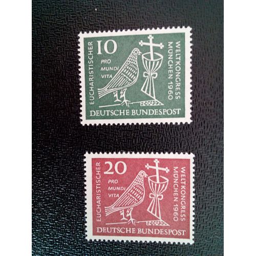 Timbre Allemagne / Rfa Yt 203 - 204 Conférence Mondiale Eucharistique 1960 ( 11812 )