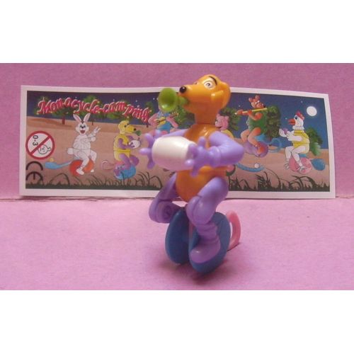 Figurine Maraja - Animaux Monocycle Camping - Série 2 - Chien - Art. 2013 N° T.A.W./B 8 - (Style Kinder)