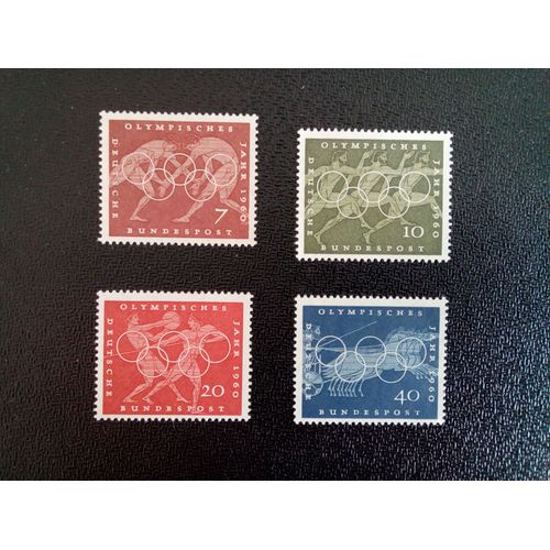 Timbre Allemagne / Rfa Yt 205 A 208 Séries: Jeux Olympiques D'été De 1960, Rome 1960 ( 11812 )