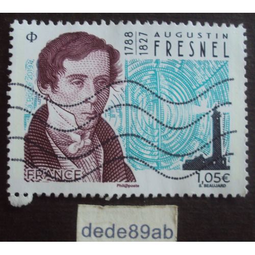 France.. Augustin Fresnel 1788-1827 - Phare Du Cap Fréhel - Oblitéré Used Stamp.