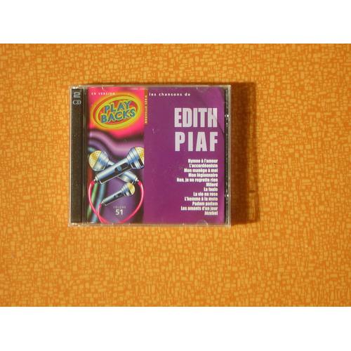 Double Cd De Karaoke : Edith Piaf