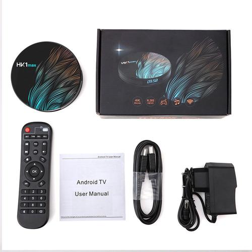 Leelbox Smart TV Box HK1 Super 4 GB RAM & 64 GB ROM Android Set-top-Box Quad Core 64 bit Android Box Wi-Fi integrato/BT 4.0/ Box TV UHD 4K TV/USB 3.0 Media Player Android 11.0 TV Box 