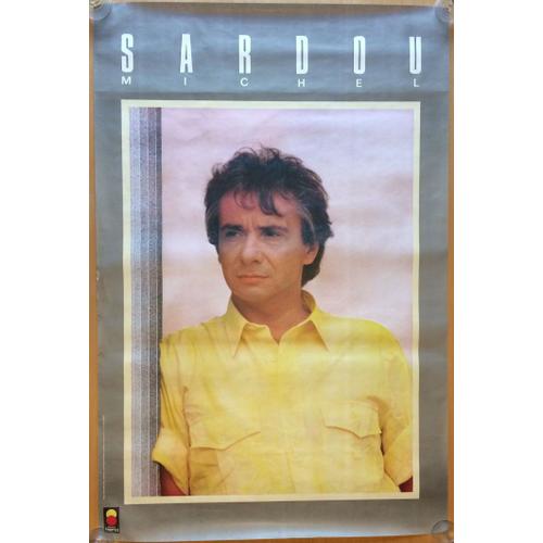 Affiche Michel Sardou (Années 80 - 120x80 Cm)