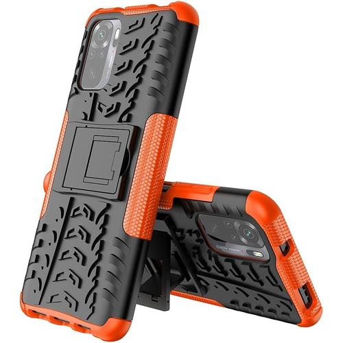 Coque Pour Redmi Note 10 10s Protection Militaire Shockabsorption Et Antirayures Amovible 2 En 1 Coque De Xiaomi Redmi Note 10 10s. Hyun Orange