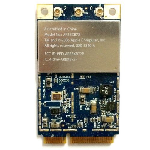 SSEA nouvelle carte réseau pour Atheros AR5BXB72 AR5008 AR5418 802.11a/b/g/n 2.4G/5 GHZ carte sans fil pour Mac Machine A1186 MA970